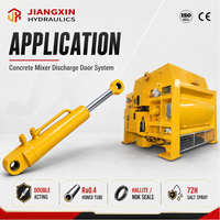 Cylindre hydraulique Jiangxin Steel pour porte de décharge de bétonnière, double effet, alésage 50 mm, tige 25 mm, course 173,7 mm, 24 MPa, testé CE