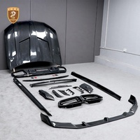 Kit de Carrocería Estilo Lar-T para BMW X6M F96 LCI 2024-2025, Alerón Delantero, Difusor Trasero, Puntas de Escape, Faldones Laterales, Alerón de Capó, Mejora Exterior