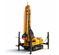 Foreuse de puits d'eau de 330 m, machine de forage sur chenilles avec tube de forage de 6 m et diamètre de 89 mm