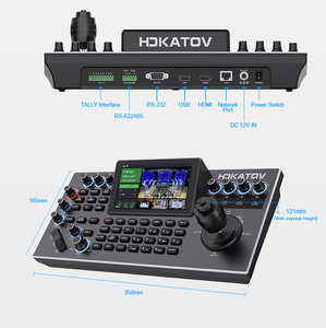 Contrôleur de clavier pour caméra PTZ PoE 4D avec joystick 5,5 pouces et écran LCD pour églises, événements en direct, éducation, vote - KC50 - Autre joystick 4D - Product Image 6