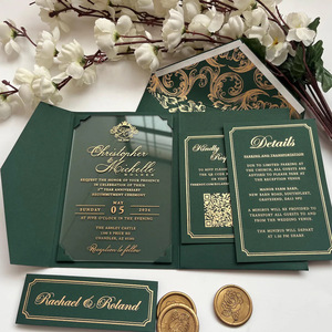 Cartes de vœux personnalisées en acrylique pour mariages, Saint-Valentin, événements professionnels, fêtes et cérémonies pour adultes – Vente en gros directe usine pour l'export. - Product Image 1