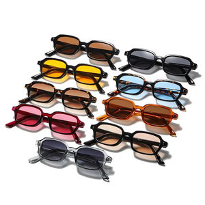 2026 Custom Logo Vintage Men <b>Small</b> <b>Frame</b> Sun Glasses UV400 Square Rivets <b>Sunglasses</b> for Women - Product Image 5