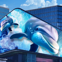 Haute transparence LED média verre puissance spéciale extérieur LED écran d'affichage panneau d'affichage mur pour Architecture publicité de façade