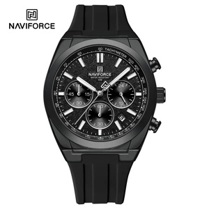 NAVIFORCE8080 Brand Mens Fashion Luxury Quartz Wristwatches Sports 24 Hours and Date Display Waterproof <b>Chronograph</b> Clock Male - Product Image 1