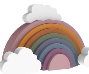 Đồ Chơi Trẻ Em Xếp Chồng 7 Miếng Xếp Chồng Nhà Máy 2022, Đồ Chơi Giáo Dục THÁP CẦU VỒNG - Product Image 5