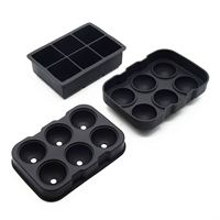 Bac à glaçons en silicone de qualité alimentaire à dégagement facile et flexible pour une fabrication rapide de glace pour les bars et restaurants à domicile.
