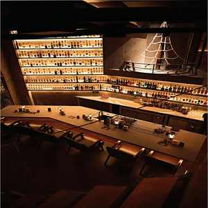 Station de mélange murale en acier inoxydable avec porte-gobelets et rangement, design minimaliste et gain de place pour café et maison - Product Image 3