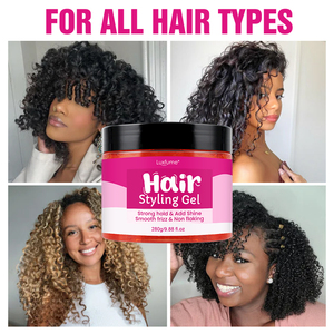 时尚凝胶强化卷曲图案减少断裂强力保持卷发卷发定型凝胶 - Product Image 6