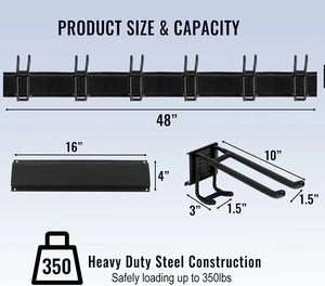 Utilisé derrière des portes ou sur des murs 15 épaisseur de fil multi-usages mangeur d'herbe meilleur outil cintres <span class=keywords><strong>brouette</strong></span> cintre pour <span class=keywords><strong>garage</strong></span> - Product Image 3
