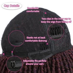 Recién llegado, pelucas torcidas cortas <span class=keywords><strong>para</strong></span> mujeres y <span class=keywords><strong>hombres</strong></span> negros, <span class=keywords><strong>trenzas</strong></span> de ganchillo de 6 pulgadas, rastas, peluca sintética rizada <span class=keywords><strong>Afro</strong></span> - Product Image 5