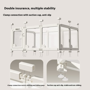 กรงสัตว์เลี้ยงพลาสติกใสสีขาว ลดราคาพิเศษ เป็นมิตรกับสิ่งแวดล้อม ใช้ได้ทั้งในบ้านและนอกบ้าน แบบปิดด้วยกระดุม สไตล์คลาสสิก รูปทรงสี่เหลี่ยม - Product Image 3