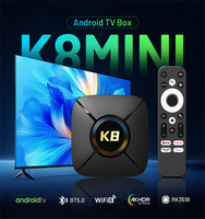 HK1 K8 Mini Android 14 OS Smart TV Box Voice Remote 2,4G 5,8G Dual WiFi 6 RK3518 Chip 2G RAM 16G 32G ROM 4K Set Top Box en stock