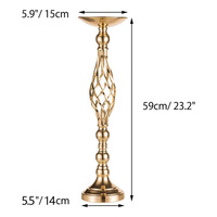 Supports de bougies en métal en gros pour hôtels, centres commerciaux, mariages, événements, centres de table et accessoires de décoration