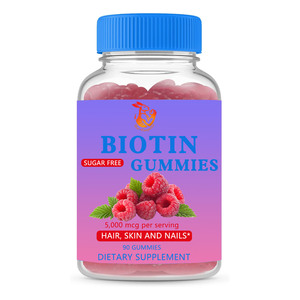 Gomitas de Biotina de Alta Calidad para Fortalecer las Cutículas de las Uñas, Ayudan a Reducir las Arrugas, Suplemento de Belleza con Biotina y Sodio - Product Image 1