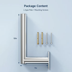 JH-Mech <span class=keywords><strong>Poteau</strong></span> de montage universel Installation facile <span class=keywords><strong>Fixation</strong></span> stable Pivot réglable Extra Long J Pole Antenne Support de montage - Product Image 3