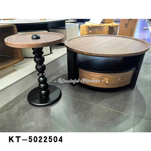 Vente directe d'usine Nouveau design de table basse Ensemble de table basse de salon en MDF - Product Image 3