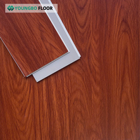 4MM 5MM 6MM Kunden spezifisches Restaurant parkett PVC-Vinyl boden Click-System für den gewerblichen Gebrauch