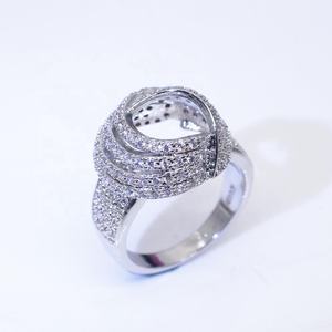 Anillos de Compromiso para Mujer, Joyería para Fiesta de Bodas, Anillo de Promesa, Nuevo Diseño Creativo, Bolsa OPP, Circonita Cúbica Transparente Micro CNAS - Product Image 4