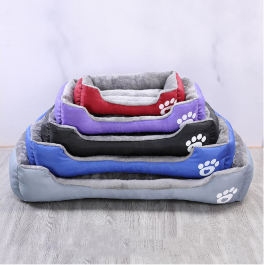 Wholesale Customize Soft Comfortable Breathable Dog Sofa Bed Dog Nest Large Accessories Rectangle Pet Bed For Dog Cat