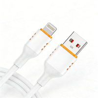 STONGWIRE ST-102 - Cable de Datos USB 2.0 a L de Silicona de 1 m con Carga Rápida de 3 A y Conductor de Cobre Puro para Dispositivos iPhone IOS, Directo de Fábrica