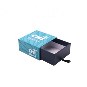 2021 Bespoke Custom Matchbox Style Blue Pull Out Cardboard Slided Drawer Box