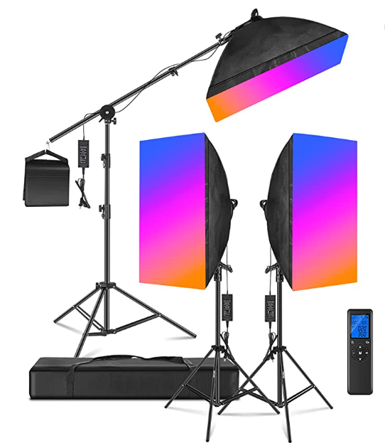 2023 Hot Sales Photography Soft Box Continuous Lighting Kit for Photo Studio Video