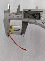 Batterie LiPo de petite taille 102227 3,7 V 500 mAh, épaisseur 10 mm, avec PCM et connecteur pour montre intelligente / traceur GPS
