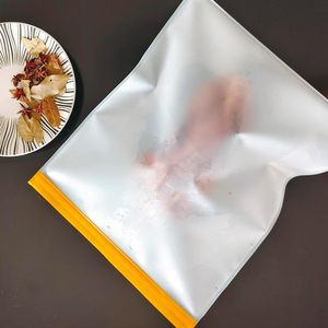 Huamaohengchun - Juego de 4 Bolsas Reutilizables para Congelador de 2 Galones, Libres de BPA, a Prueba de Fugas, Estilo Clásico, para Almacenamiento de Alimentos, 13"x16" para el Hogar - Product Image 2