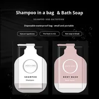 Champú y Gel de Ducha Desechables para Hotel en Bolsa Impermeable, Espuma Abundante, 8ml 10ml, Bolsitas Pequeñas para Venta al Por Mayor