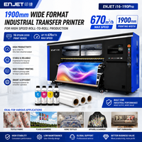 Impresora de Sublimación de Tinta de Gran Formato de 1.9m y 16 Cabezales, Económica, para Camisetas, Máquina de Impresión Digital en Tela