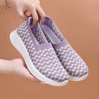 DN 2026 Nouvelles Chaussures Décontractées en Toile Respirantes et Légères à Bout Peu Profond et Semelle Épaisse pour l'Été
