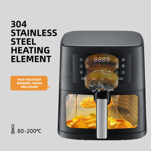 7L freidora de aire numérique pas de pegajosa sin aceite de gran capacidad 12 tipos de cocina preestablecida cesta negra - Product Image 4