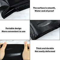 Sacs de courses personnalisés avec logo imprimé, sacs en plastique D-cut imperméables avec poignée pour sacs de courses