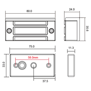 Chất Lượng Cao 60Kg Khóa Từ Giá Rẻ Điện Từ Cao An Ninh Giữ Lực Lượng Đáng tin cậy 60Kg Khóa Từ - Product Image 6