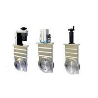 Vanne à opercule pneumatique à double bride, simple effet, 63 mm, CF8, sanitaire, en acier inoxydable 316, soudée, pour système gaz et vide