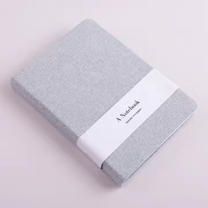 Tùy chỉnh tinh tế linen vải máy tính xách tay thân thiện với môi kế hoạch Nhật Ký Loose-Leaf xoắn ốc ràng buộc da PVC giấy PP Bìa - Product Image 2