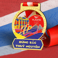 Medalla de Oro Personalizada de Metal para Tenis de Mesa, Judo, Natación, Baloncesto, Patinaje, con Cinta, Diseño de Medalla Milagrosa