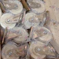 Roue pivotante industrielle robuste en nylon et polyuréthane à roulement à billes, 6, 8 et 10 pouces, pour la logistique