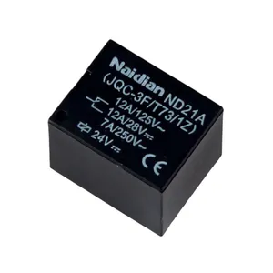 Naidian factory making 5pins mini power relay 12v 24v coil relay electric automot T73 electromagnetic relay