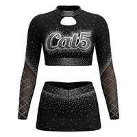 Conjunto de Ropa Deportiva Personalizada para Mujer, Uniforme de Animadoras, Vestido para Competencia de Baile