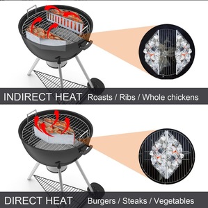 Boîte à fumoir pour barbecue extérieur, panier en tôle galvanisée pour charbon et <span class=keywords><strong>copeaux</strong></span> <span class=keywords><strong>de</strong></span> <span class=keywords><strong>bois</strong></span>, conteneur <span class=keywords><strong>de</strong></span> grillade portable pour barbecue - Product Image 6