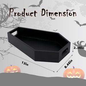 Bandeja de Madera Simple para <span class=keywords><strong>Casa</strong></span> Embrujada y Decoración <span class=keywords><strong>Gótica</strong></span> de Halloween, Adorno de Pared, Regalo Festivo - Product Image 3