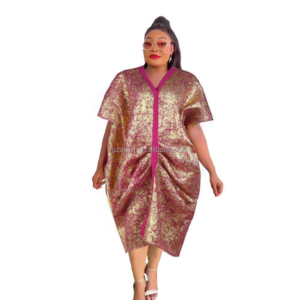 pink and gold african dress The gold and pink combination