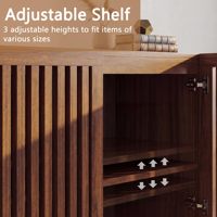 Meuble de rangement moderne en bois massif de style rustique, bar à café, cloison réglable en hauteur, base métallique écologique, mobilier de maison pour salle à manger
