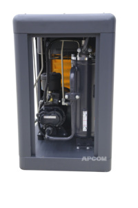 เครื่องอัดอากาศแบบสกรูอุตสาหกรรม APCOM 37KW 50HP ลดราคาพิเศษ, เครื่องอัดอากาศแบบโรตารี่ VSD สีเหลือง ประหยัดพลังงาน - Product Image 4