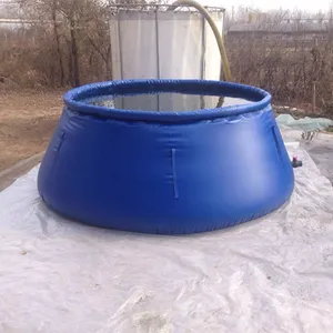 PVC foldable onion shape water tank/bladder for forest fire fighting