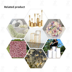 Soporte de Flores Metálico Dorado <span class=keywords><strong>PROMISE</strong></span> para Decoración de Bodas, Exhibición de Bodas y Fiestas de Cumpleaños - Product Image 5