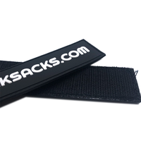 Patch en caoutchouc à boucle et crochet personnalisé Etiquettes en PVC pour vêtements, sacs, chaussures