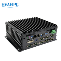 Nuevo Mini PC Industrial sin Ventilador HW-C576, Intel I3/I5/I7 Octa Core, SSD, 32GB DDR4 RAM, Doble LAN, Gráficos HD, Auto Power Watchdog