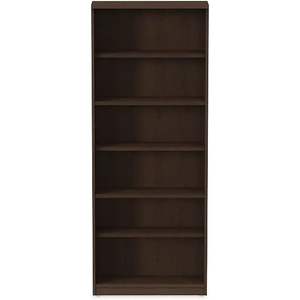 Librería Alera Valencia Series de seis estantes, madera color espresso, 31 3/4 pulgadas de ancho x 14 pulgadas de profundidad x 80 3/8 pulgadas de alto - Product Image 6